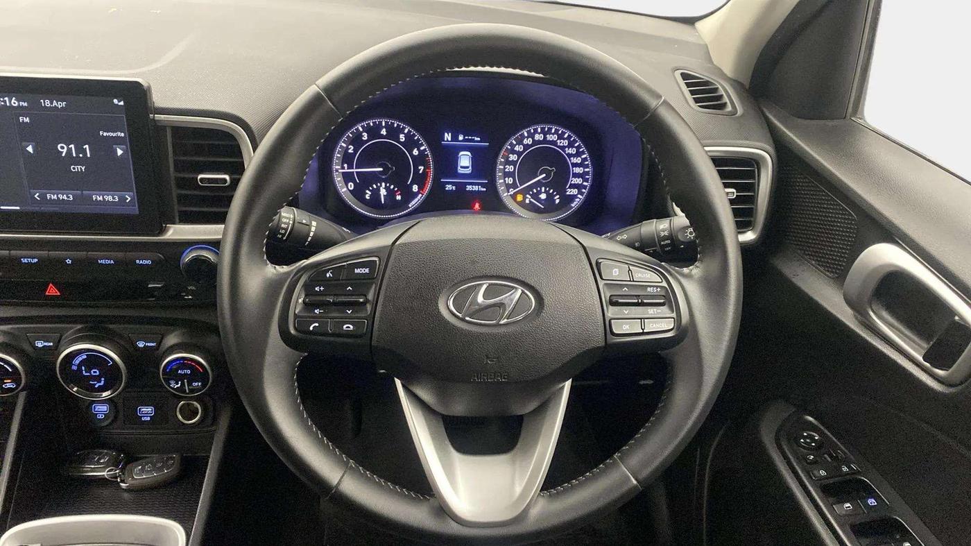 2019 Hyundai VENUE SX PLUS 1.0 TURBO DCT, Petrol, Automatic, 35,371 km, Steering Wheel Close Up