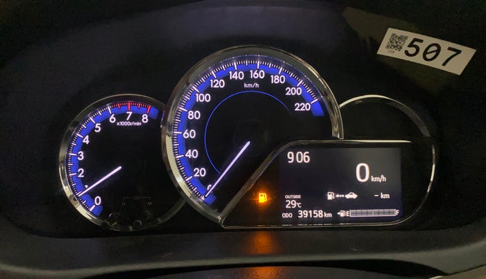 2021 Toyota YARIS G MT, Petrol, Manual, 39,157 km, Odometer Image