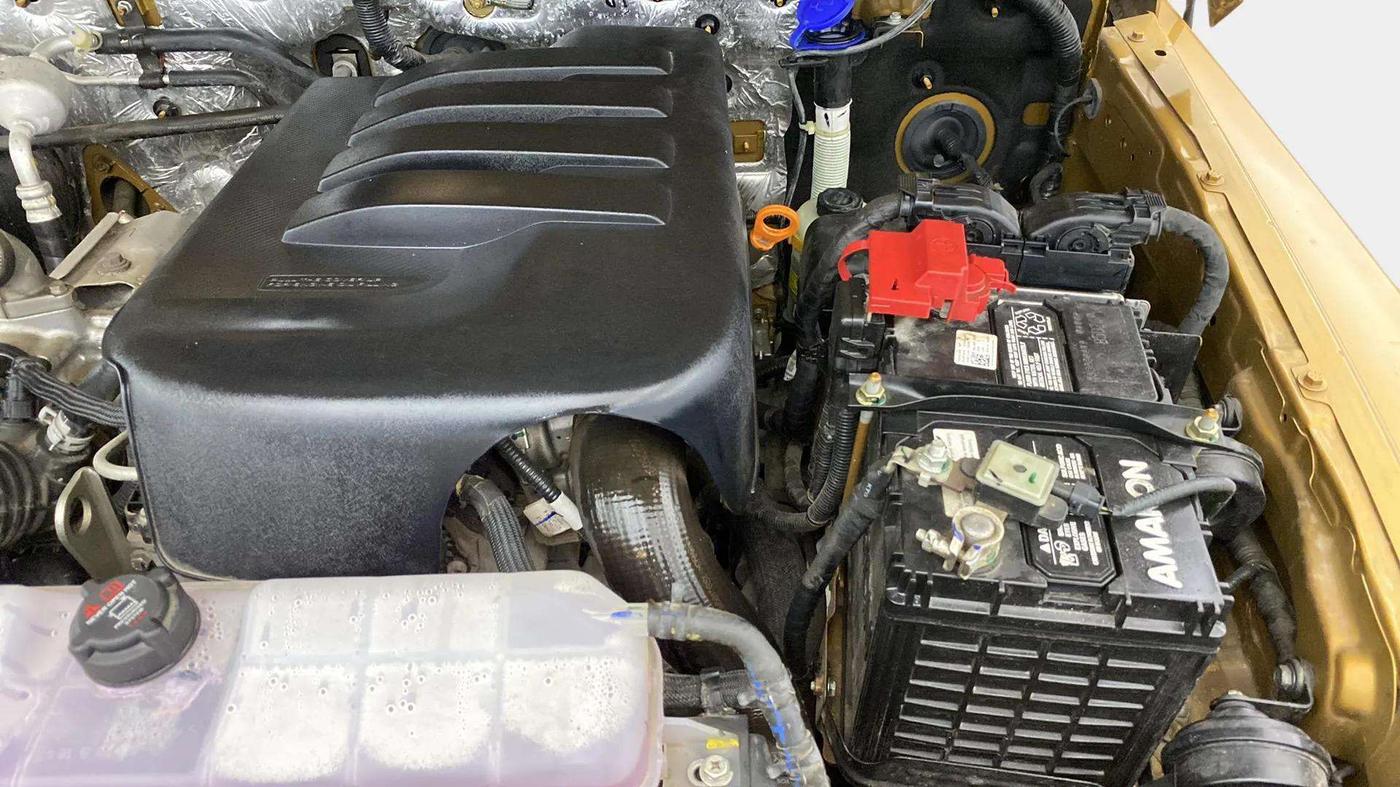 2023 Mahindra Thar LX P 2WD AT HT, Petrol, Automatic, 8,471 km, Engine View - Left