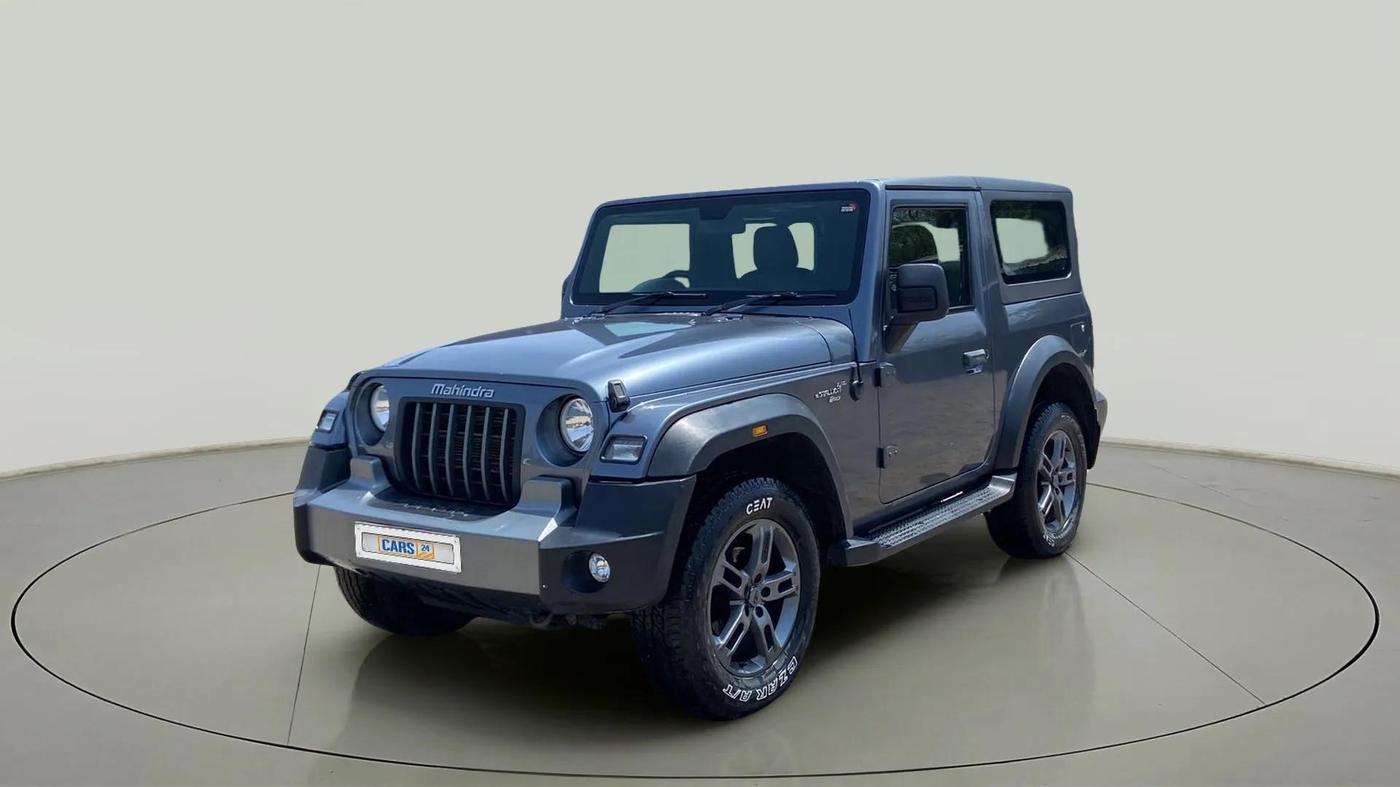 2021 Mahindra Thar LX PETROL HT 4WD AT, Petrol, Automatic, 36,520 km, Left Front Diagonal
