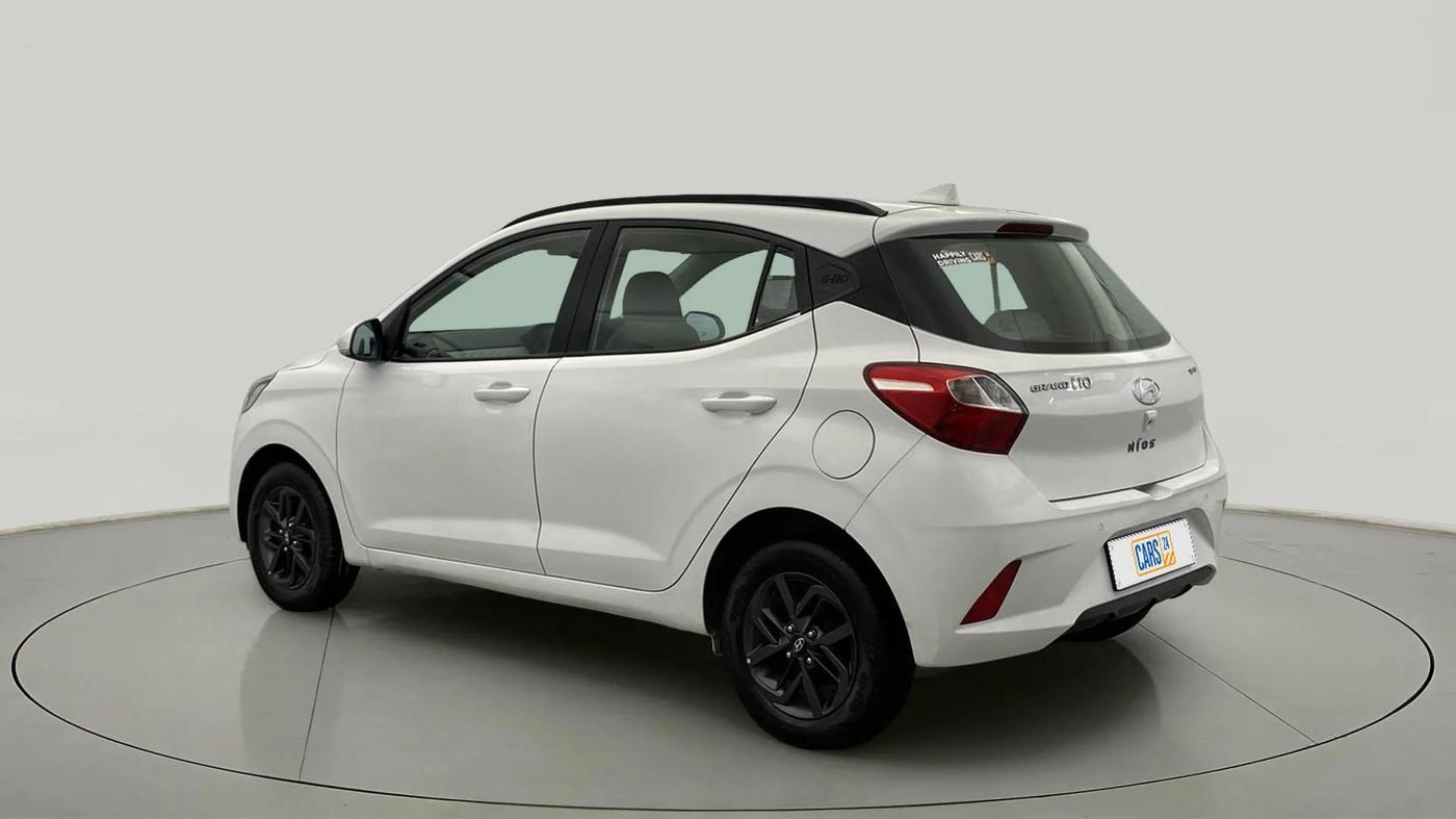 2019 Hyundai GRAND I10 NIOS SPORTZ AMT 1.2 KAPPA VTVT, Petrol, Automatic, 24,224 km, Left Back Diagonal