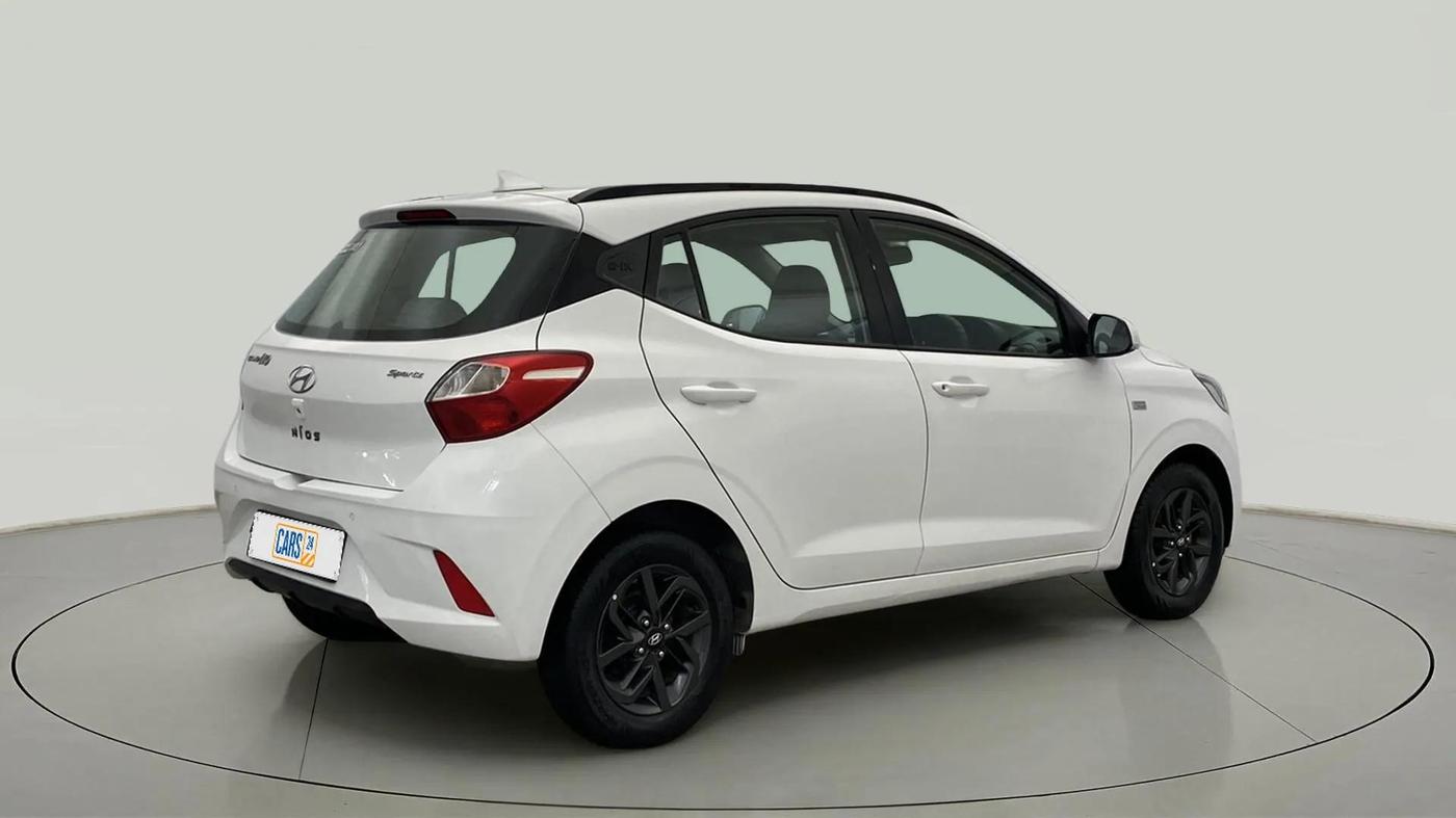 2019 Hyundai GRAND I10 NIOS SPORTZ AMT 1.2 KAPPA VTVT, Petrol, Automatic, 24,224 km, Right Back Diagonal
