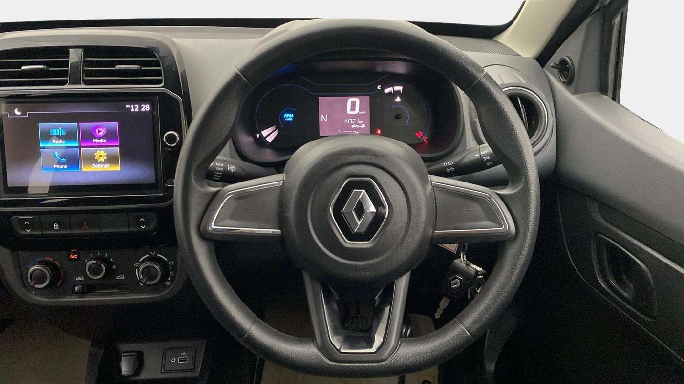 2020 Renault Kwid RXT 1.0 AMT (O), Petrol, Automatic, 14,679 km, Steering Wheel Close Up