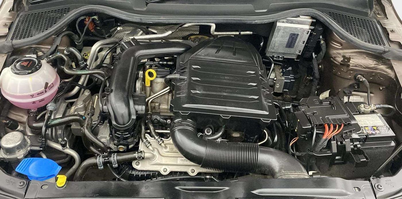 2020 Skoda Rapid STYLE TSI, Petrol, Manual, 12,444 km, Engine View