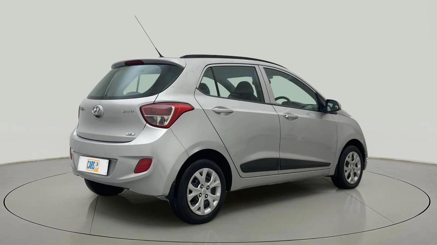 2015 Hyundai Grand i10 SPORTZ 1.2 KAPPA VTVT, Petrol, Manual, 46,041 km, Right Back Diagonal