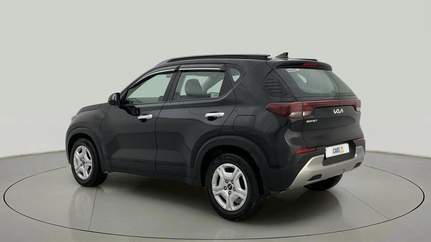2023 KIA SONET HTK PLUS 1.2 PETROL MT, Petrol, Manual, 11,582 km, Left Back Diagonal