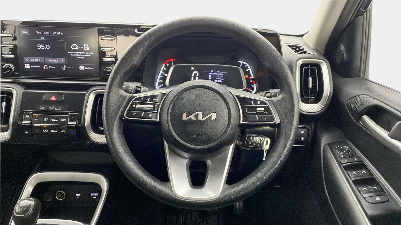 2023 KIA SONET HTK PLUS 1.2 PETROL MT, Petrol, Manual, 11,582 km, Steering Wheel Close Up