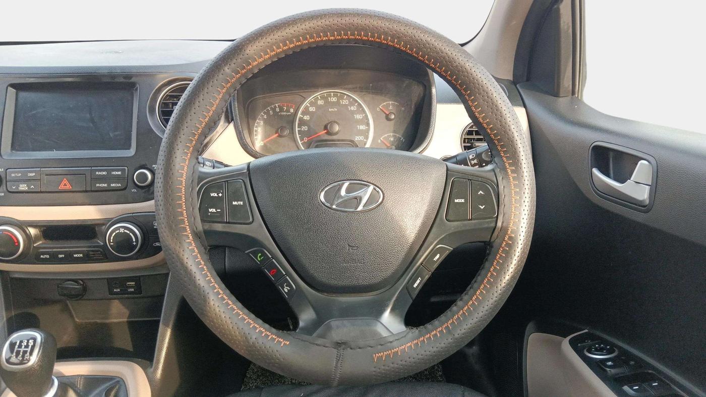 2018 Hyundai Grand i10 ASTA 1.2 KAPPA VTVT, Petrol, Manual, 47,294 km, Steering Wheel Close Up