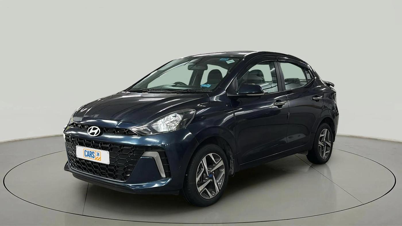 2023 Hyundai AURA SX 1.2 CNG, CNG, Manual, 47,591 km, Left Front Diagonal