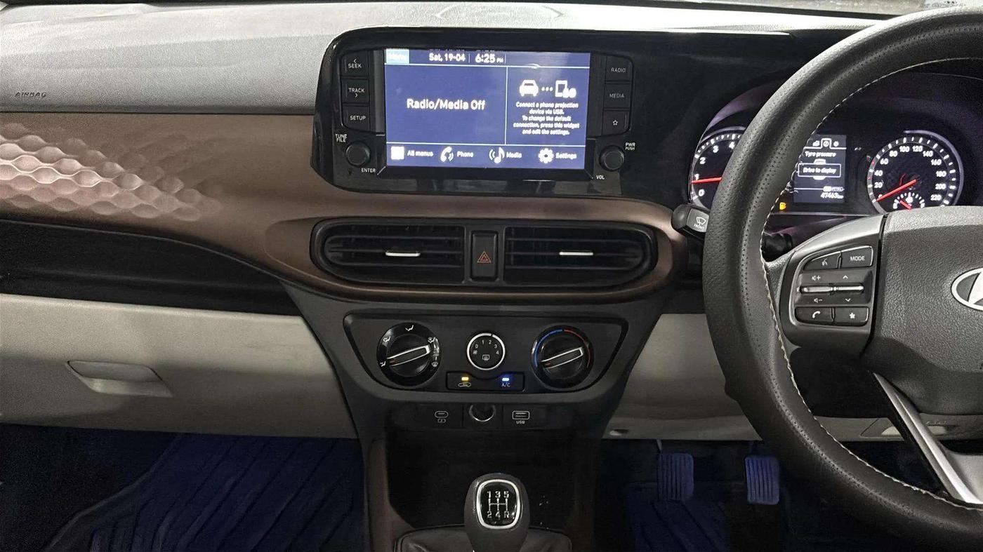 2023 Hyundai AURA SX 1.2 CNG, CNG, Manual, 47,591 km, Air Conditioner
