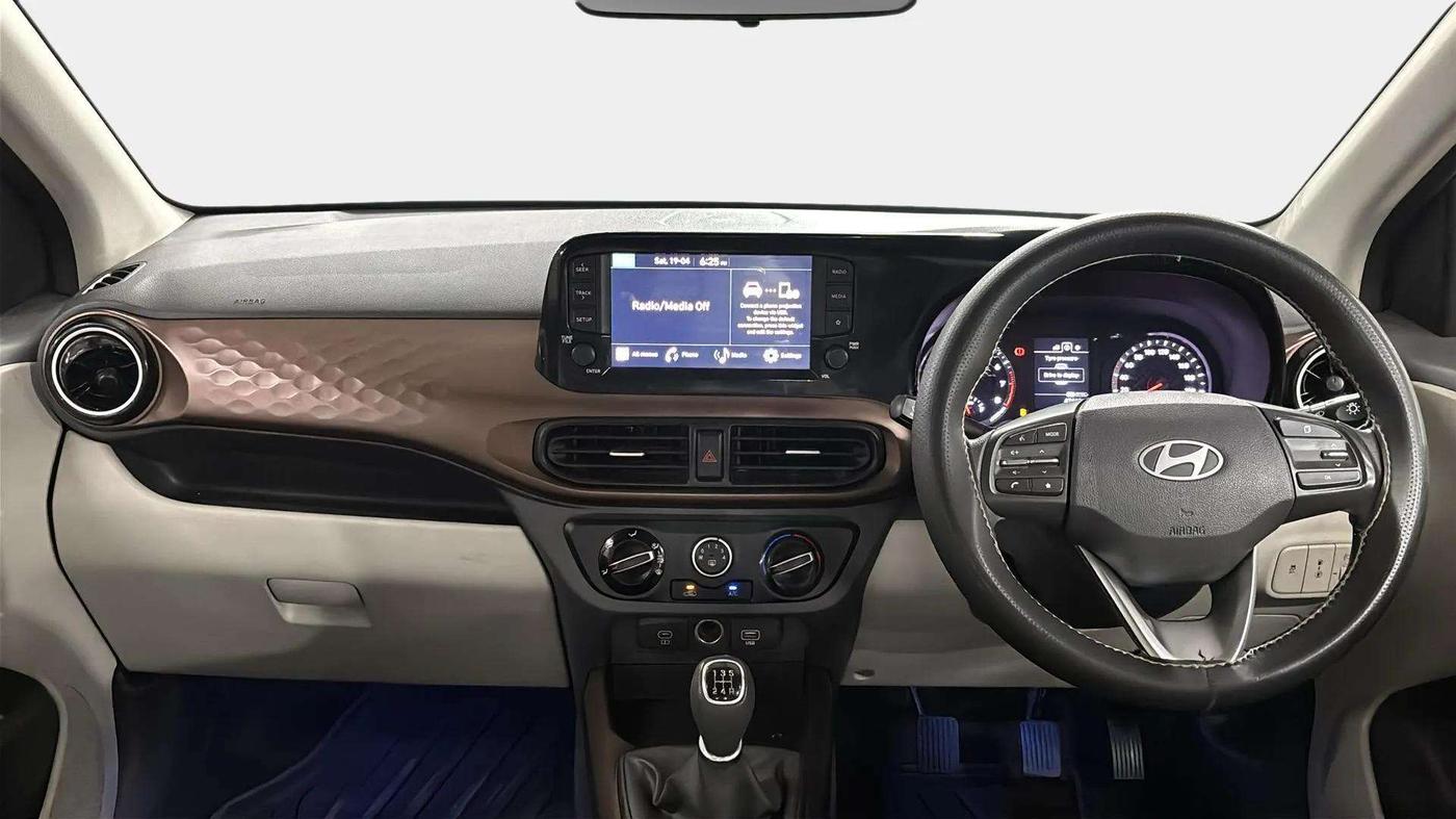 2023 Hyundai AURA SX 1.2 CNG, CNG, Manual, 47,591 km, Dashboard