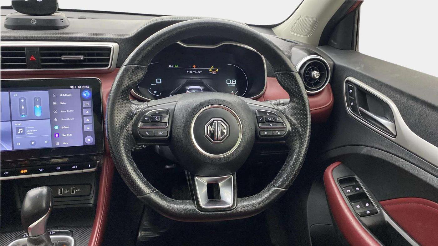 2021 MG ASTOR SAVVY 1.5 CVT S RED, Petrol, Automatic, 93,889 km, Steering Wheel Close Up
