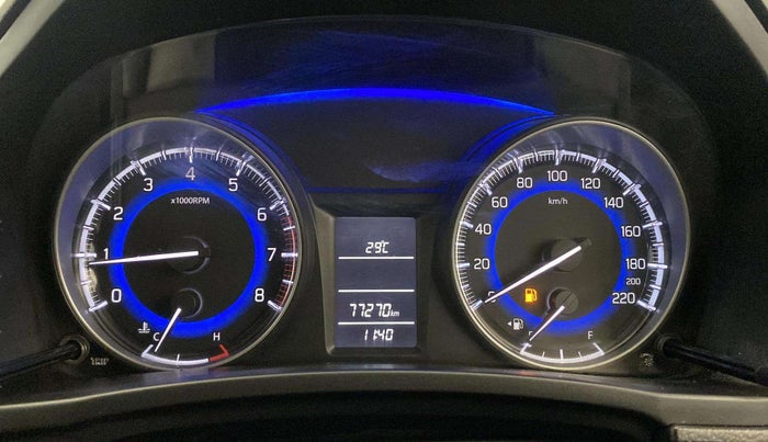 2018 Maruti Baleno DELTA PETROL 1.2, Petrol, Manual, 77,260 km, Odometer Image
