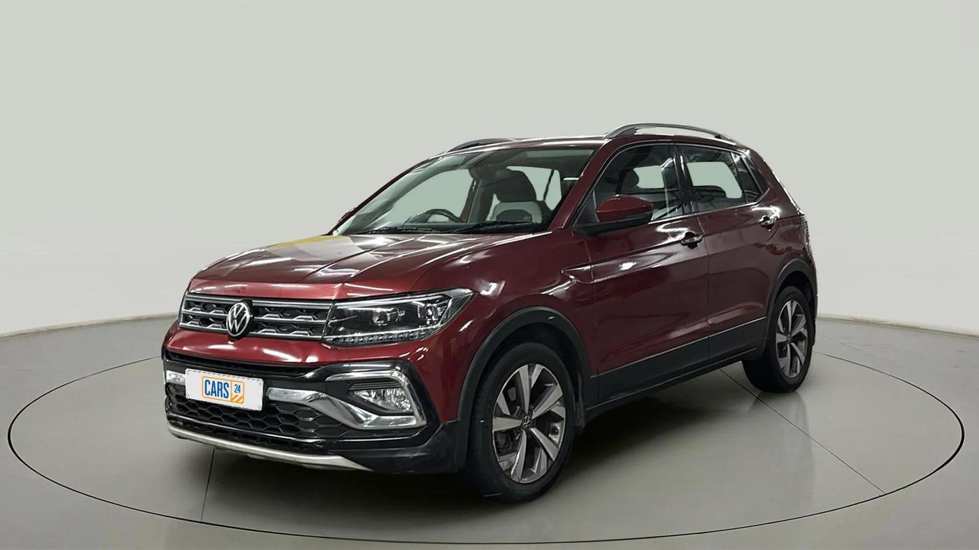 2022 Volkswagen TAIGUN TOPLINE 1.0 TSI AT, Petrol, Automatic, 35,611 km, Left Front Diagonal