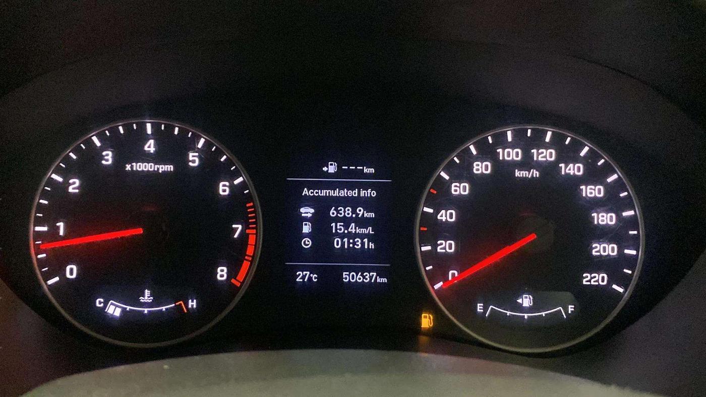2019 Hyundai Elite i20 ASTA 1.2 (O), Petrol, Manual, 50,629 km, Odometer Image