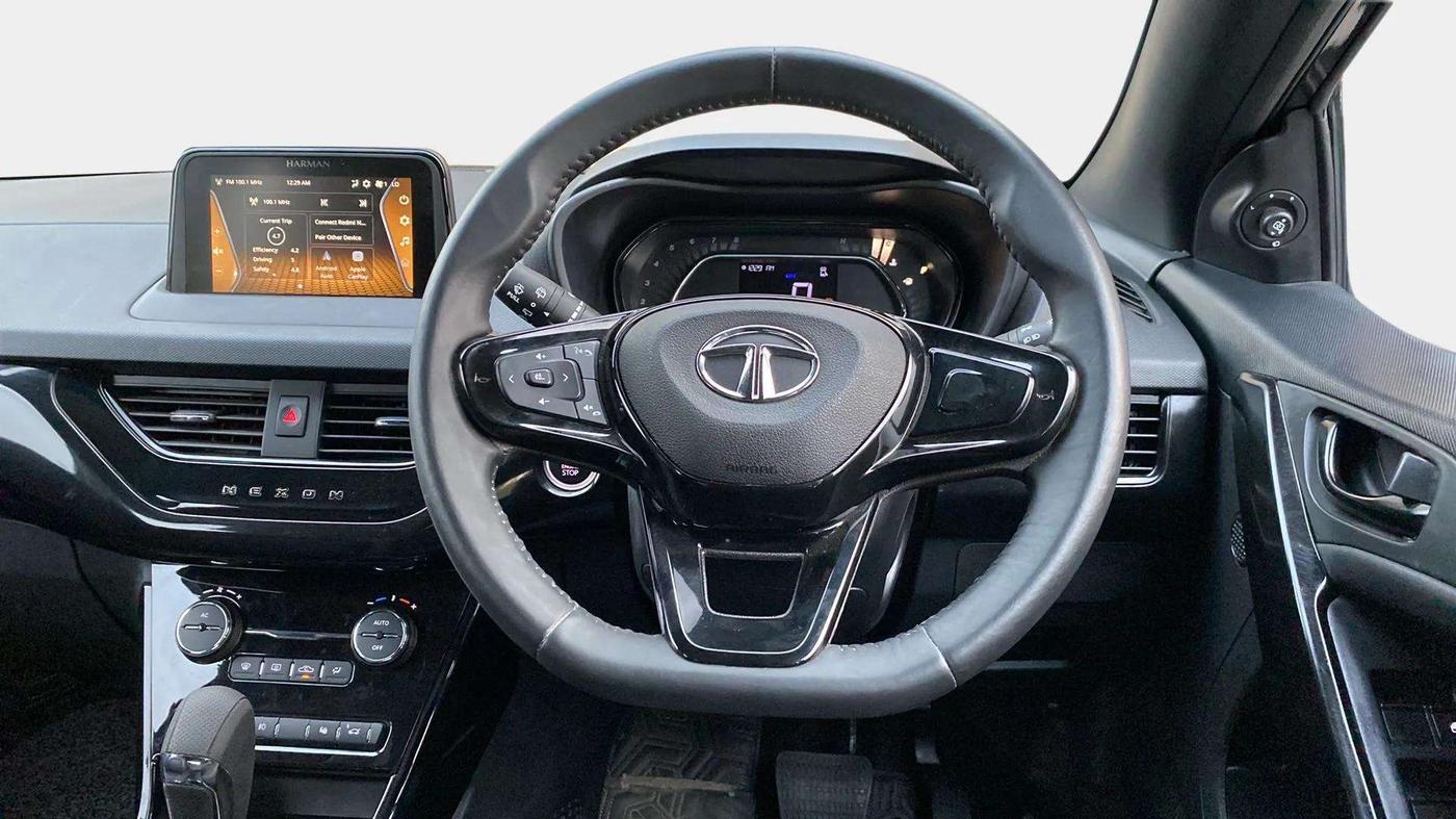 2023 Tata NEXON XZA PLUS PETROL DARK EDITION, Petrol, Automatic, 4,745 km, Steering Wheel Close Up