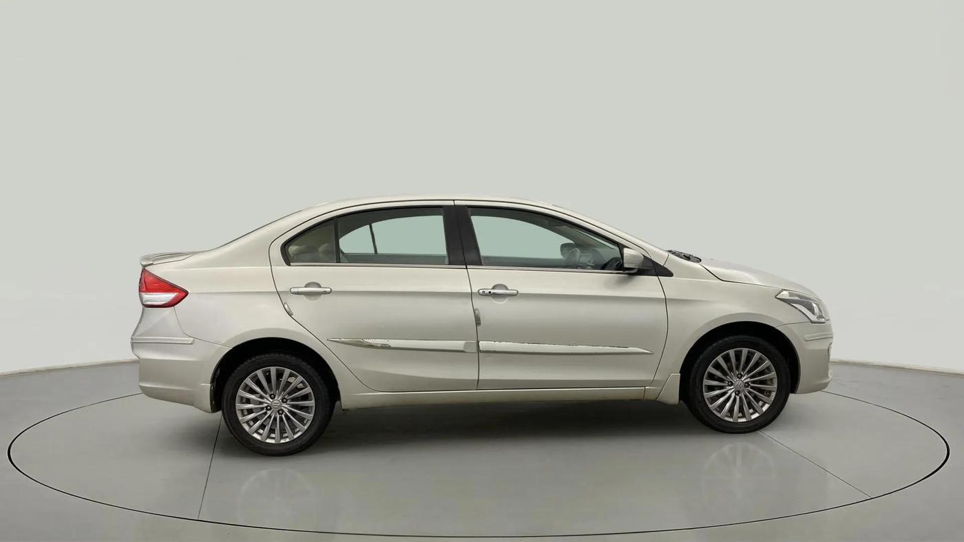 2017 Maruti Ciaz ALPHA 1.4 PETROL, Petrol, Manual, 83,587 km, Right Side View