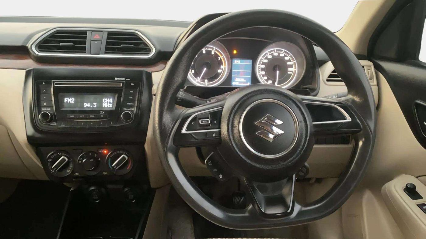 2018 Maruti Dzire VXI, Petrol, Manual, 66,547 km, Steering Wheel Close Up