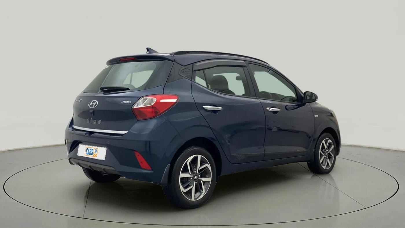 2020 Hyundai GRAND I10 NIOS ASTA AMT 1.2 KAPPA VTVT, Petrol, Automatic, 11,508 km, Right Back Diagonal