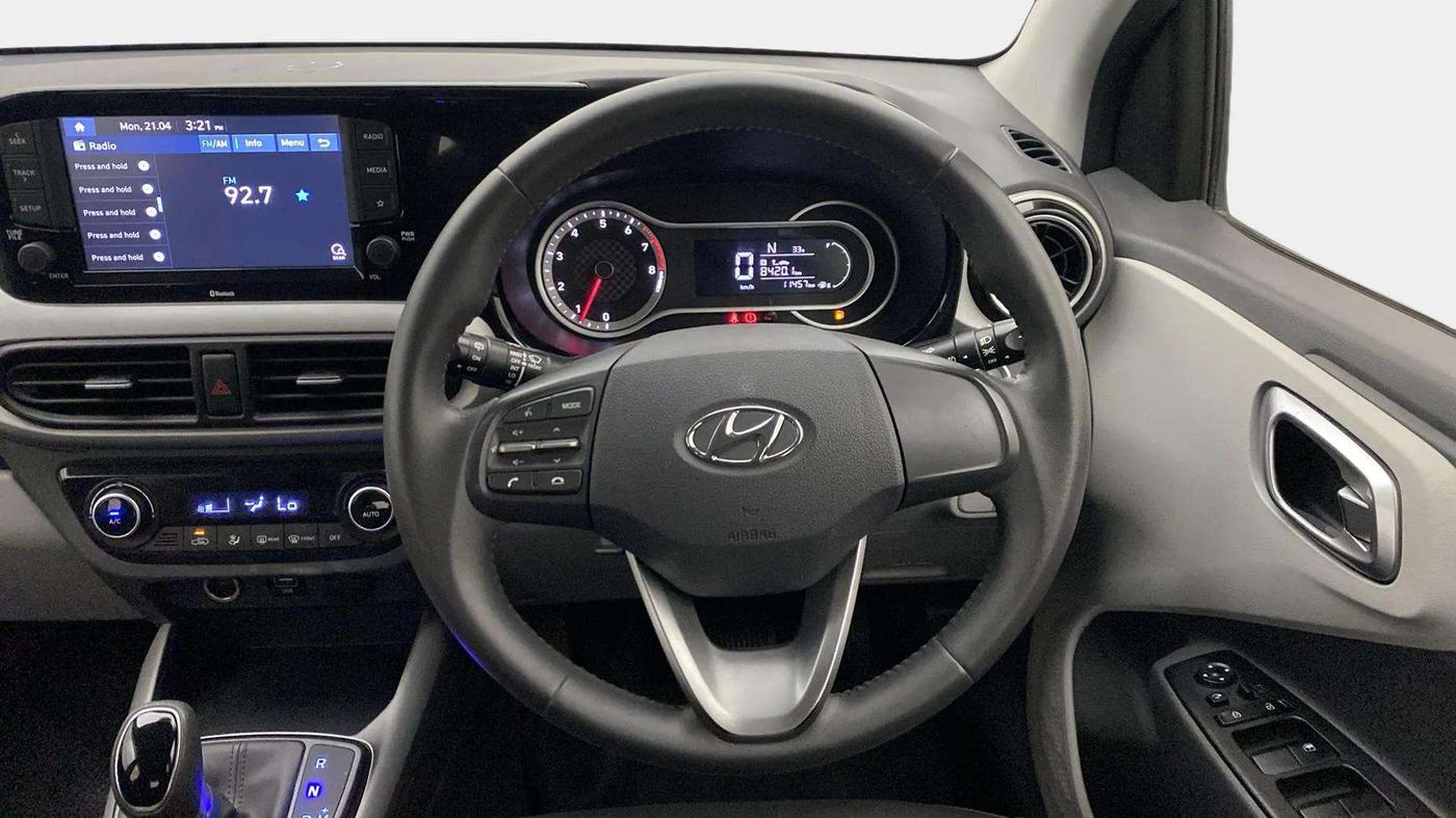 2020 Hyundai GRAND I10 NIOS ASTA AMT 1.2 KAPPA VTVT, Petrol, Automatic, 11,508 km, Steering Wheel Close Up