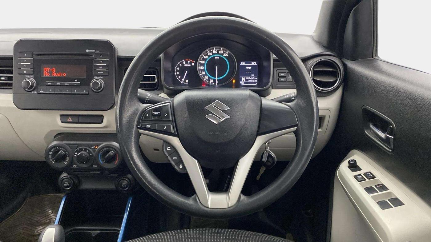 2017 Maruti IGNIS DELTA 1.2 AMT, Petrol, Automatic, 39,630 km, Steering Wheel Close Up