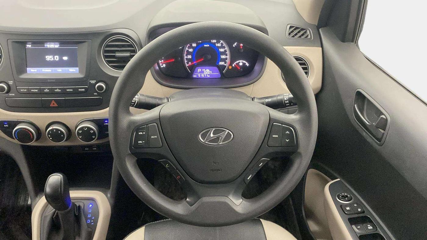 2018 Hyundai Grand i10 MAGNA AT 1.2 KAPPA VTVT, Petrol, Automatic, 51,650 km, Steering Wheel Close Up