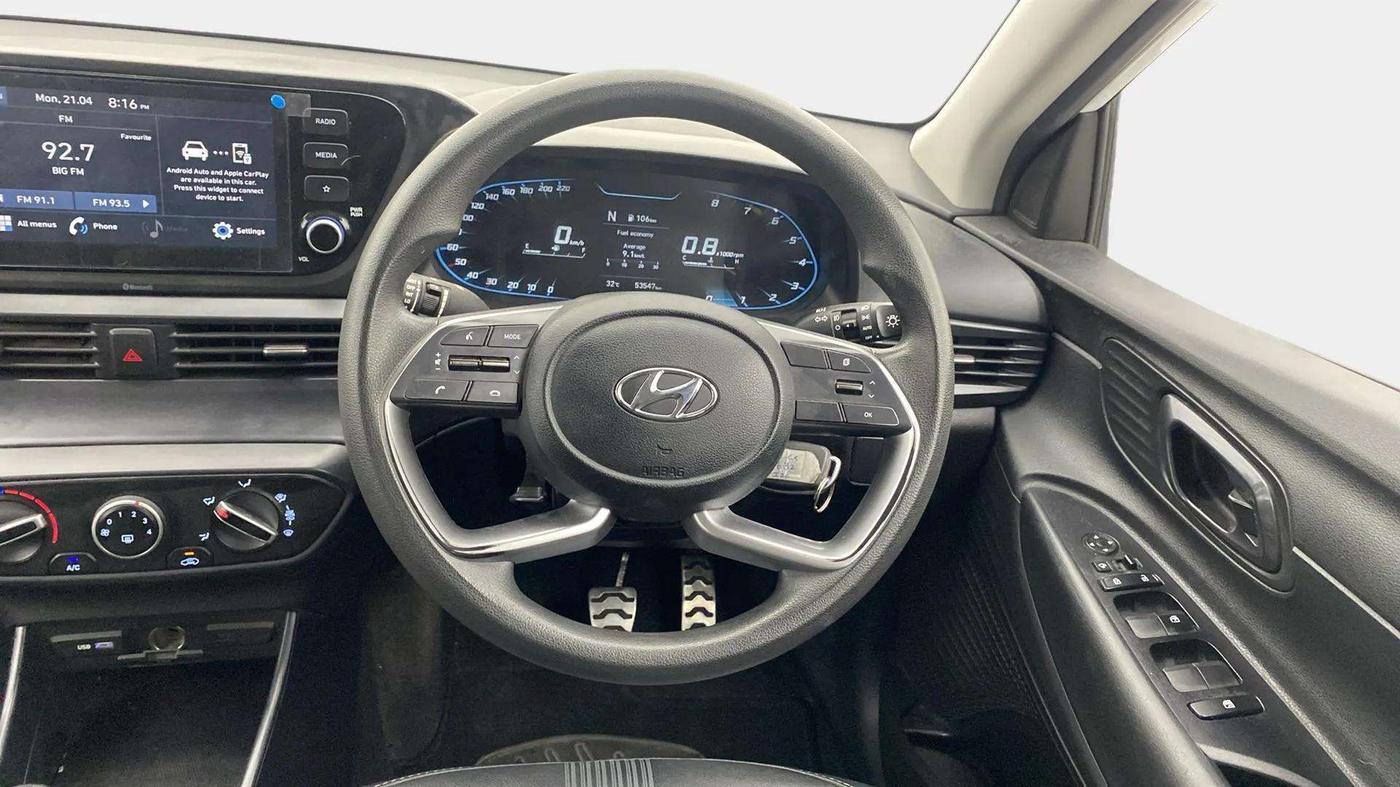 2021 Hyundai NEW I20 SPORTZ 1.0T GDI IMT, Petrol, Manual, 53,632 km, Steering Wheel Close Up