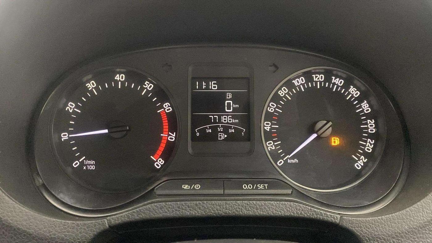 2020 Skoda Rapid 1.0 AMBITION TSI MT, Petrol, Manual, 77,228 km, Odometer Image