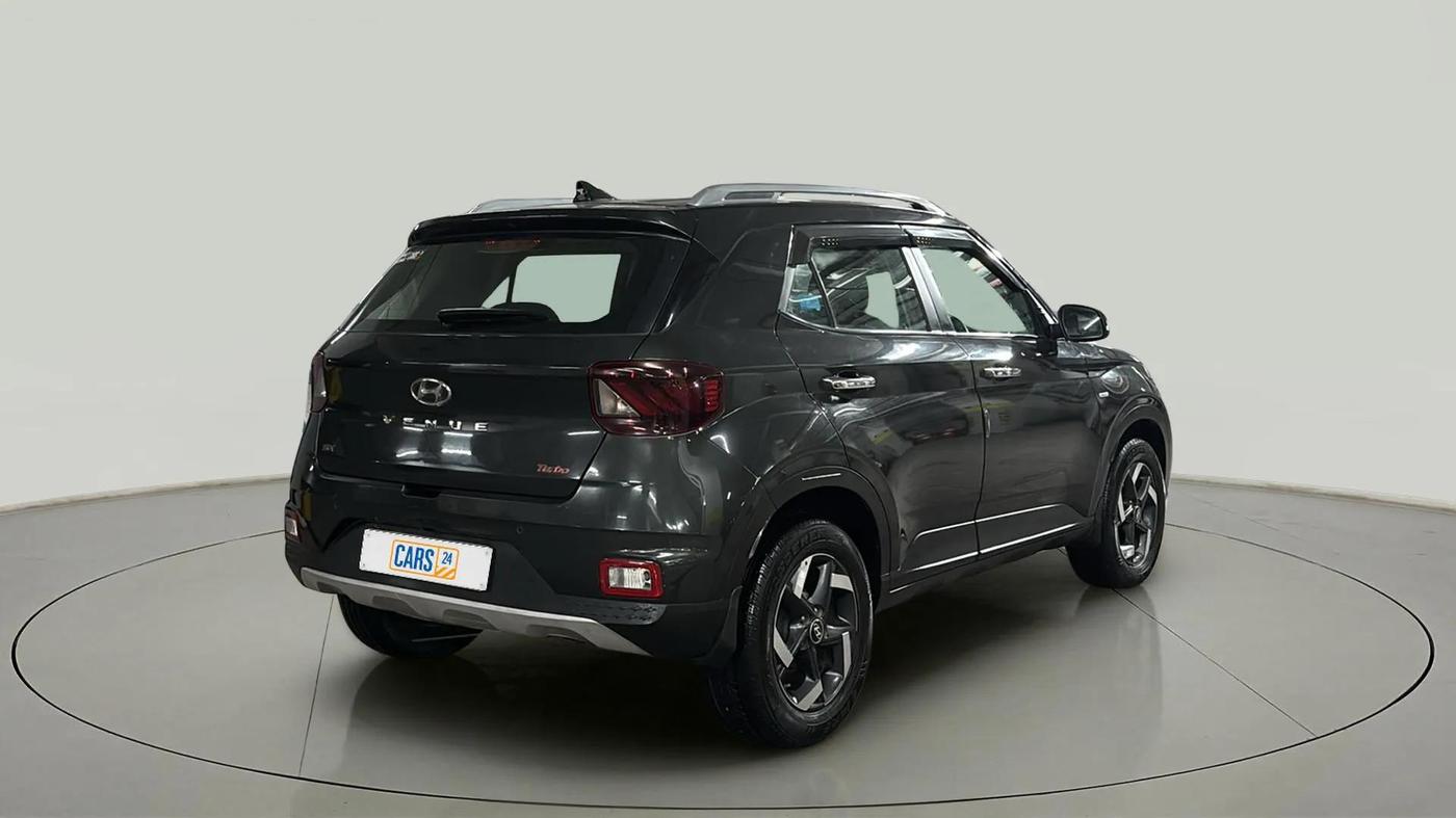 2021 Hyundai VENUE SX 1.0 (O) TURBO IMT, Petrol, Manual, 27,411 km, Right Back Diagonal