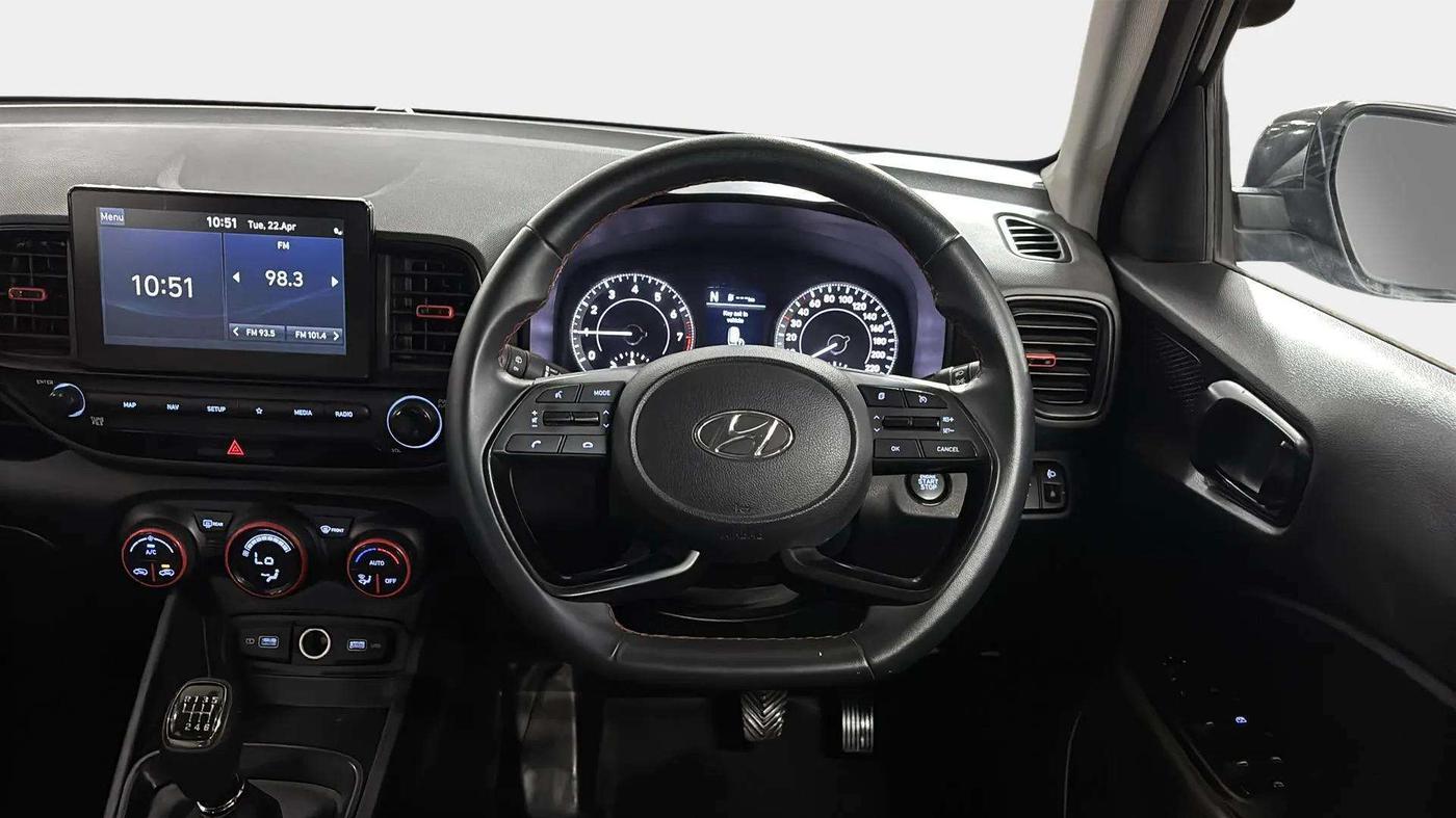 2021 Hyundai VENUE SX 1.0 (O) TURBO IMT, Petrol, Manual, 27,411 km, Steering Wheel Close Up
