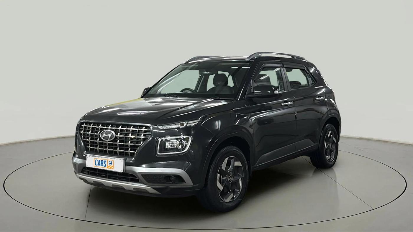 2021 Hyundai VENUE SX 1.0 (O) TURBO IMT, Petrol, Manual, 27,411 km, Left Front Diagonal