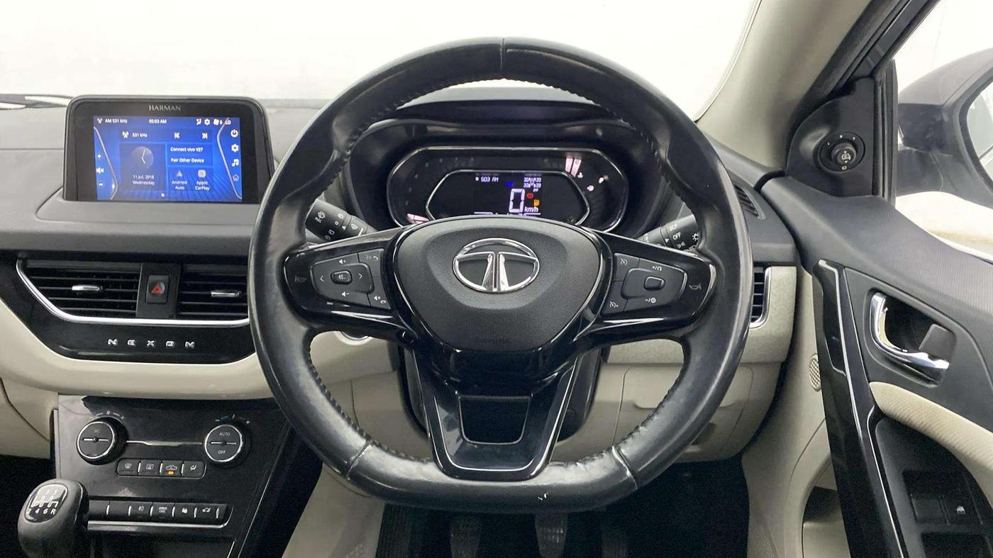 2021 Tata NEXON XZ PLUS PETROL SUNROOF, Petrol, Manual, 37,983 km, Steering Wheel Close Up