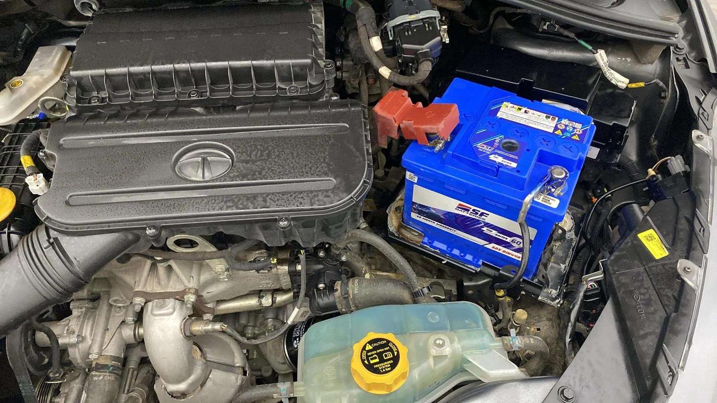 2022 Tata TIGOR XZ PLUS CNG, CNG, Manual, 54,105 km, Engine View - Left