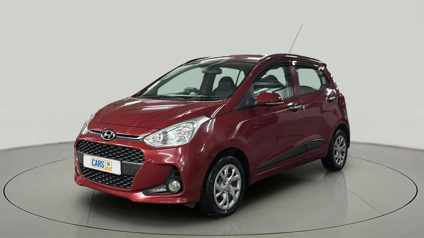 2019 Hyundai Grand i10 SPORTZ 1.2 KAPPA VTVT, Petrol, Manual, 37,720 km, Left Front Diagonal