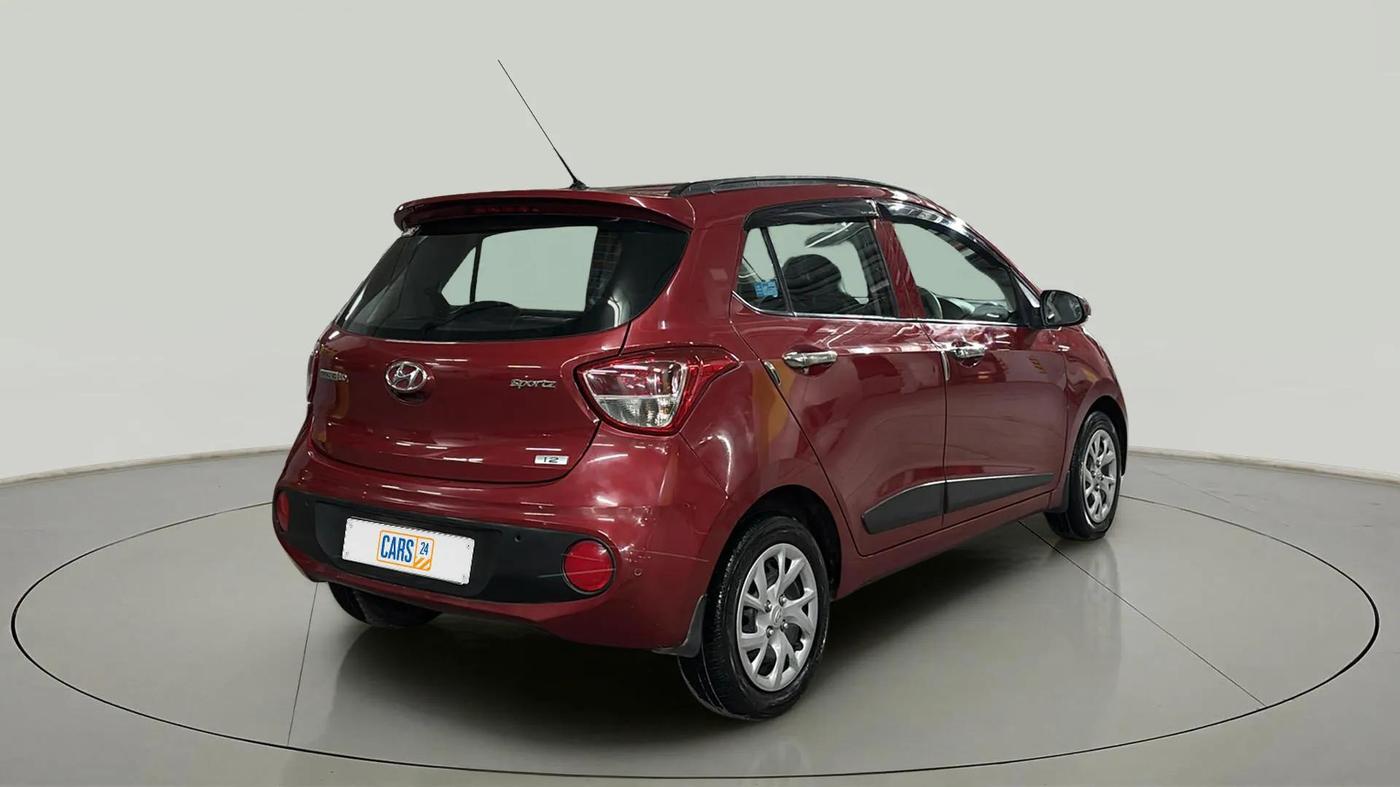 2019 Hyundai Grand i10 SPORTZ 1.2 KAPPA VTVT, Petrol, Manual, 37,720 km, Right Back Diagonal