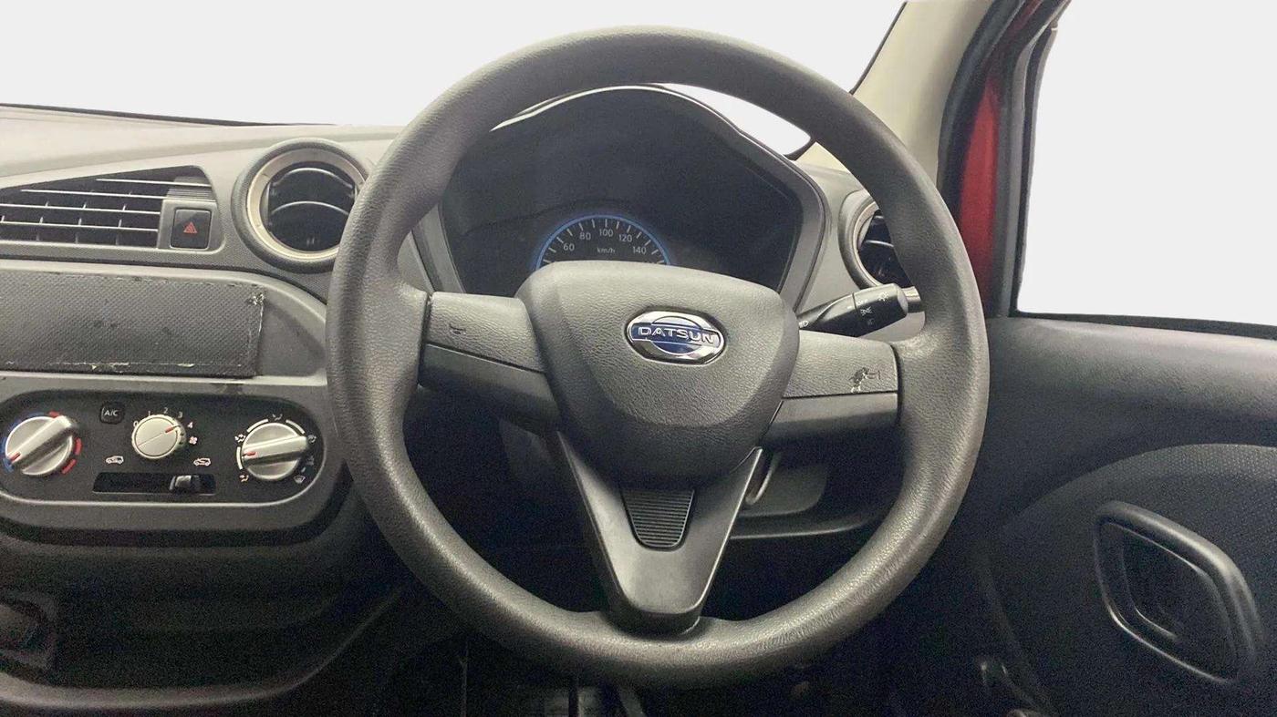 2019 Datsun Redi Go A, Petrol, Manual, 70,065 km, Steering Wheel Close Up