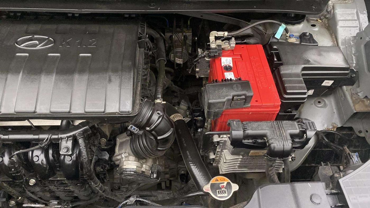 2023 Hyundai EXTER SX(O) CONNECT 1.2 AMT DUAL TONE, Petrol, Automatic, 17,850 km, Engine View - Left