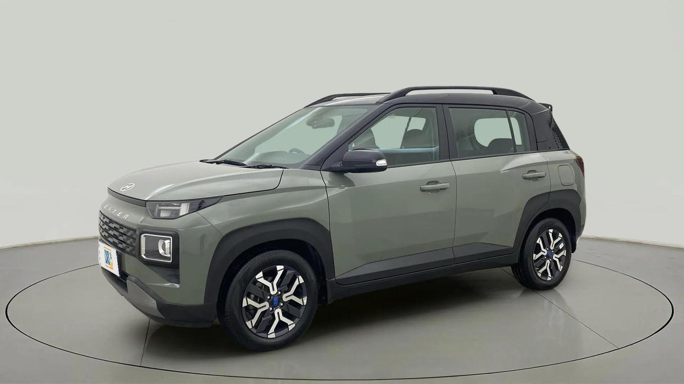 2023 Hyundai EXTER SX(O) CONNECT 1.2 AMT DUAL TONE, Petrol, Automatic, 17,850 km, Left Front Diagonal