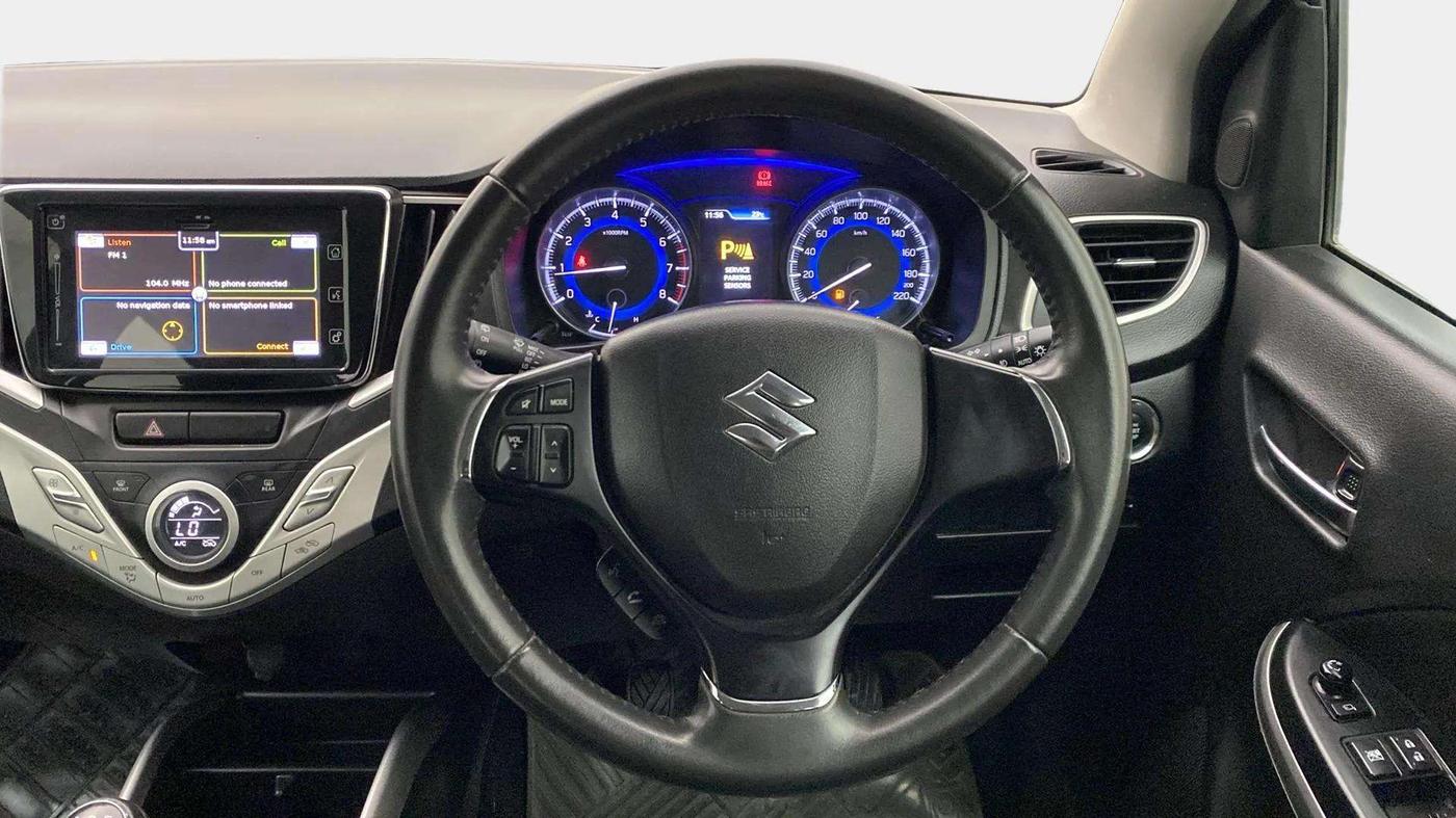 2017 Maruti Baleno ALPHA PETROL 1.2, Petrol, Manual, 22,292 km, Steering Wheel Close Up