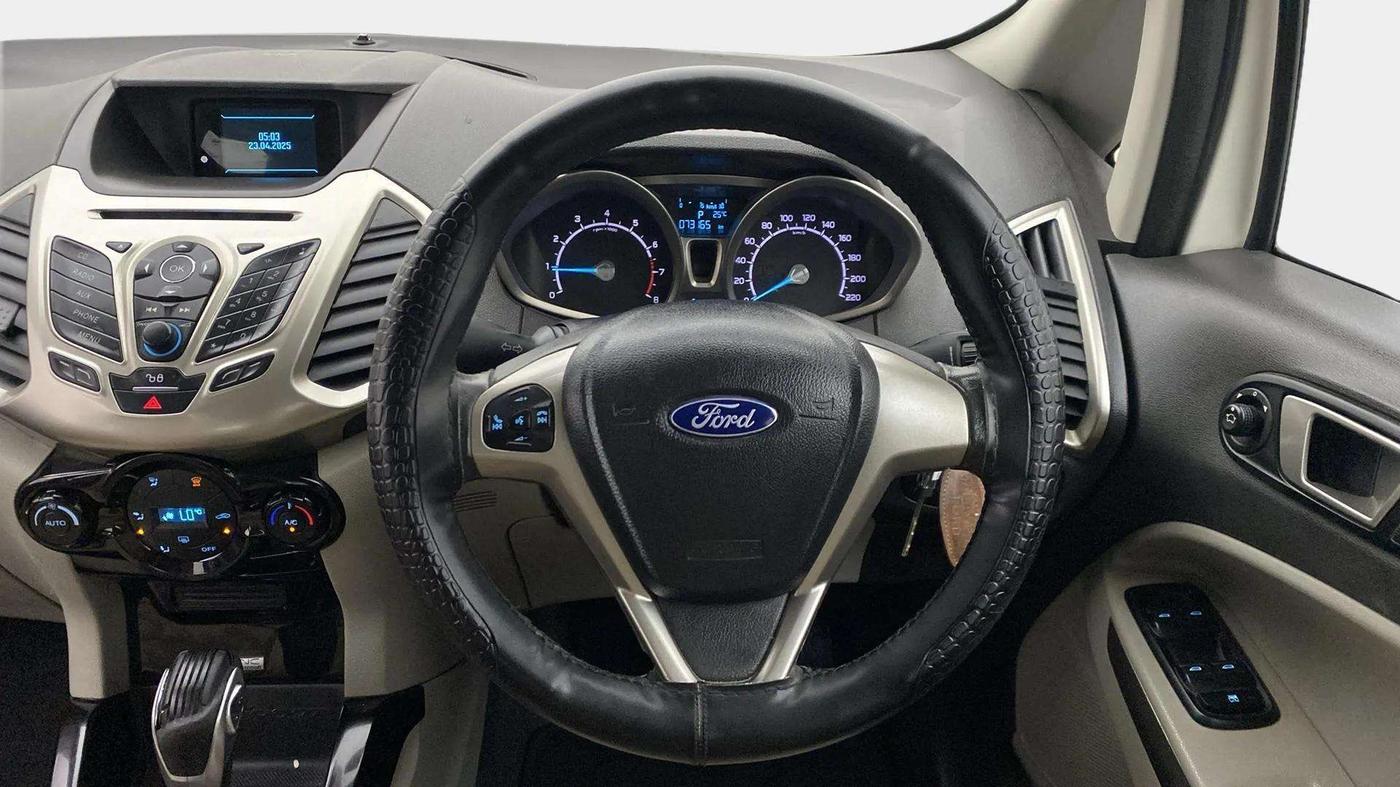 2015 Ford Ecosport TITANIUM 1.5L PETROL AT, Petrol, Automatic, 73,216 km, Steering Wheel Close Up