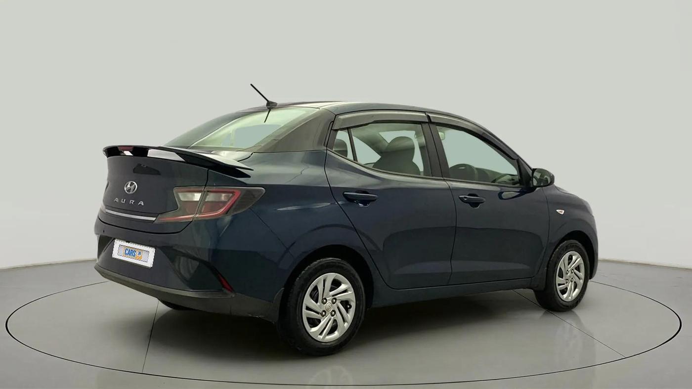 2022 Hyundai AURA S 1.2 CNG, CNG, Manual, 74,321 km, Right Back Diagonal