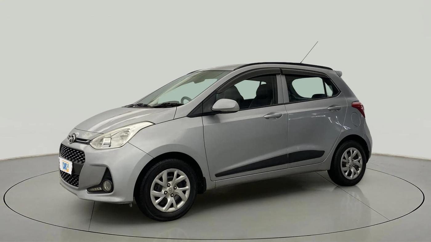 2019 Hyundai Grand i10 SPORTZ 1.2 KAPPA VTVT, Petrol, Manual, 58,584 km, Left Front Diagonal