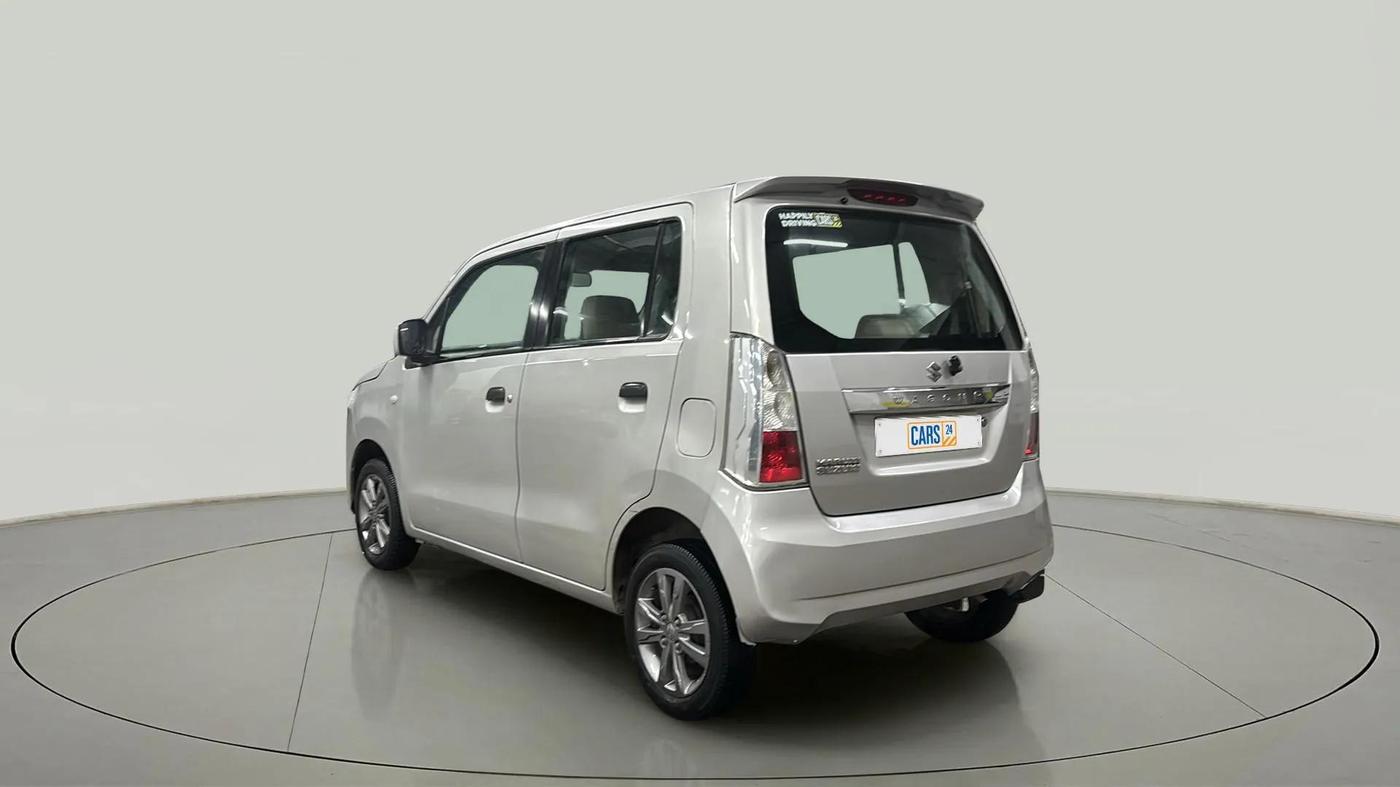 2017 Maruti Wagon R 1.0 VXI + (O) AMT, Petrol, Automatic, 21,205 km, Left Back Diagonal