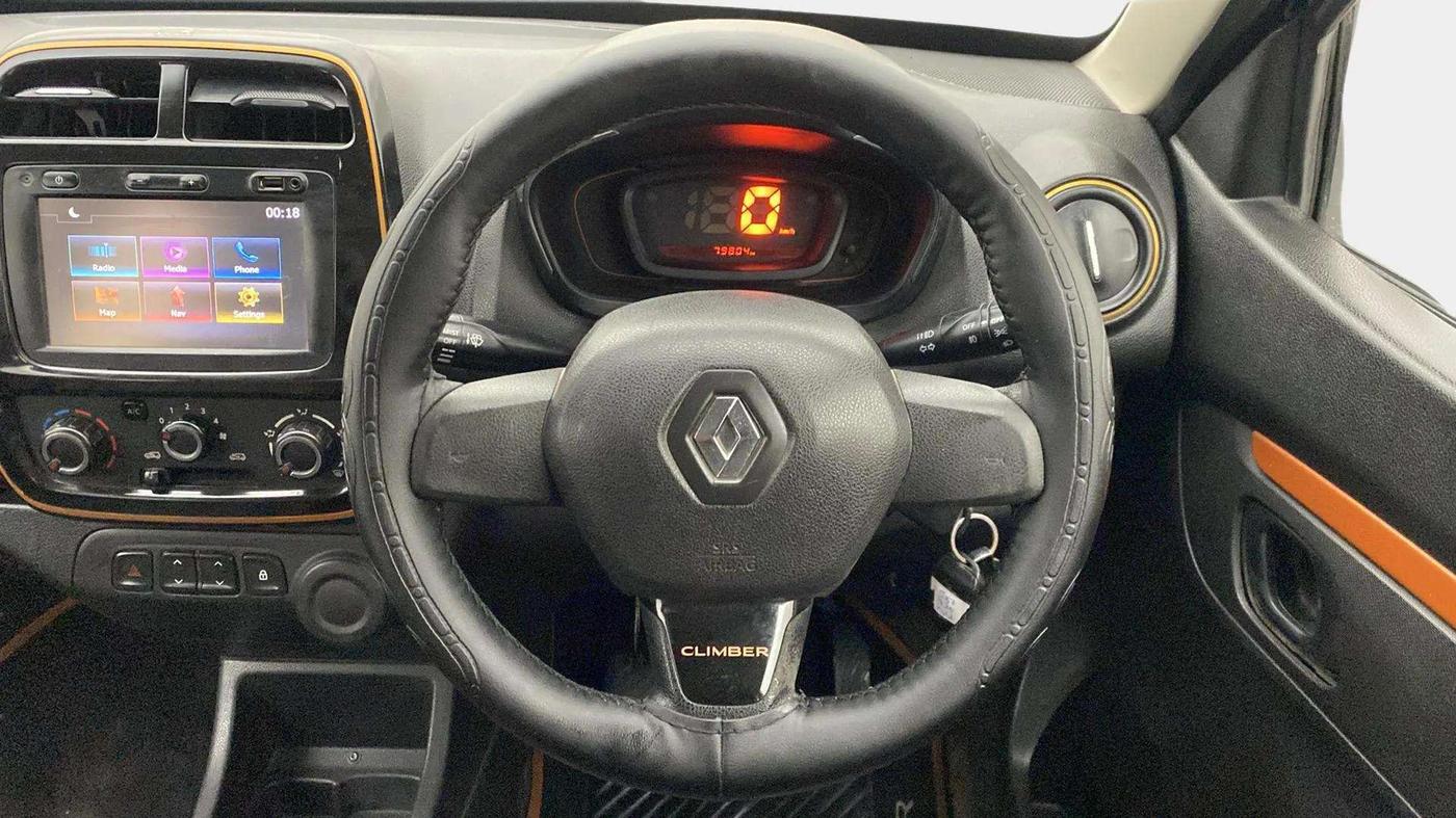 2018 Renault Kwid CLIMBER 1.0, Petrol, Manual, 79,975 km, Steering Wheel Close Up