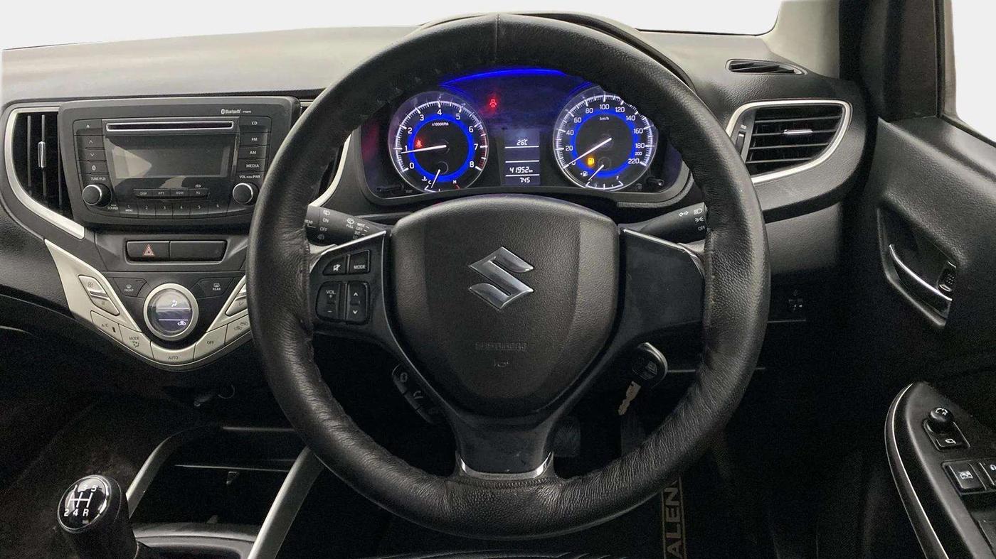 2016 Maruti Baleno DELTA PETROL 1.2, Petrol, Manual, 41,930 km, Steering Wheel Close Up