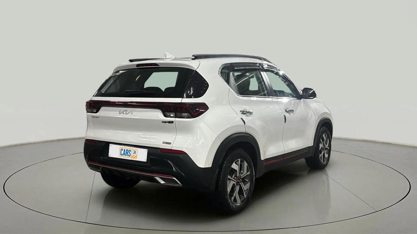 2023 KIA SONET GTX PLUS 1.0 DCT, Petrol, Automatic, 7,619 km, Right Back Diagonal