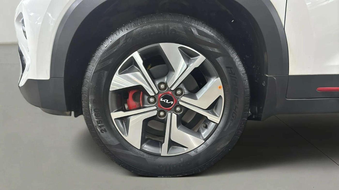 2023 KIA SONET GTX PLUS 1.0 DCT, Petrol, Automatic, 7,619 km, Left Front Wheel