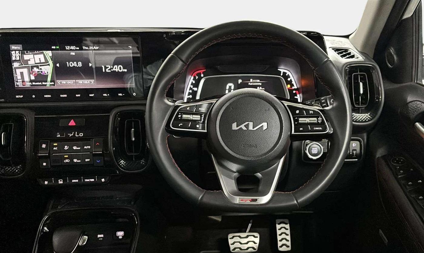 2023 KIA SONET GTX PLUS 1.0 DCT, Petrol, Automatic, 7,619 km, Steering Wheel Close Up