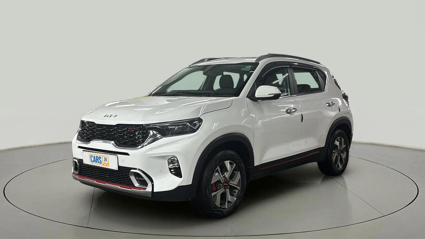 2023 KIA SONET GTX PLUS 1.0 DCT, Petrol, Automatic, 7,619 km, Left Front Diagonal