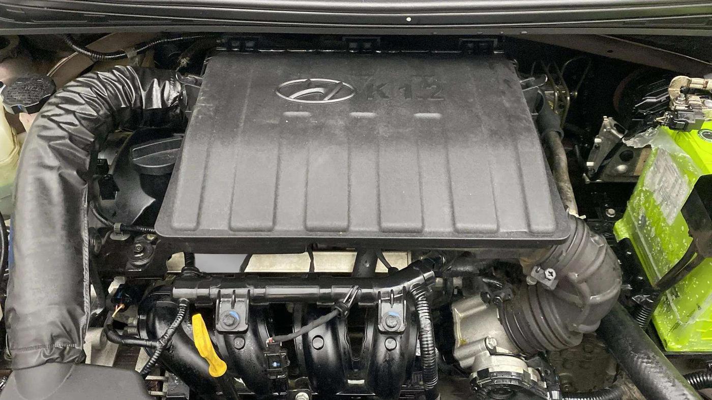 2020 Hyundai AURA SX 1.2 (O), Petrol, Manual, 19,666 km, Engine View